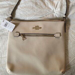 Coach Cream/Chalk Rowan File Bag Crossbody with Adjustable Strap